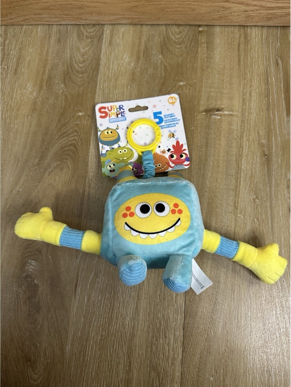 Super Simple: Sensory Plush Monster - Rizzo (Blue) Learning Toy fun